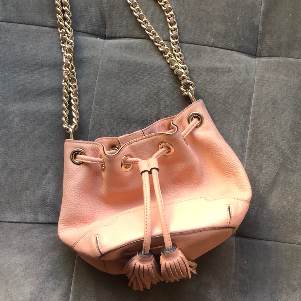 Rebecca Minkoff Bucket Pebbled Pink Purse